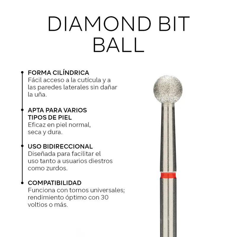 DIAMOND BIT BALL 5.0 BLUE | FRESA DIAMANTE ESFERICA 5.0 AZUL | FRESAS032 - Imagen 2