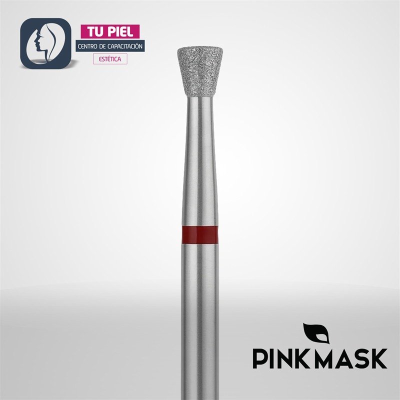 DIAMOND BIT INVERTED CONE RED | FRESA DIAMANTE CONO INVERTIDO ROJA | FRESAS035