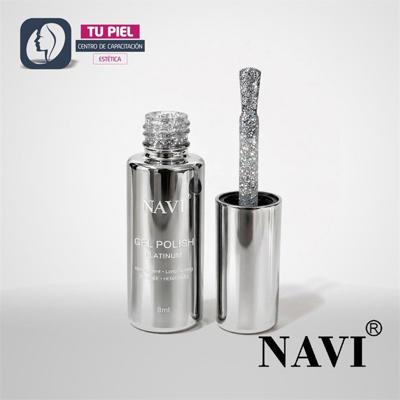 ESMALTE SEMI PERMANENTE | Navi Platinum 01 | 8 ml
