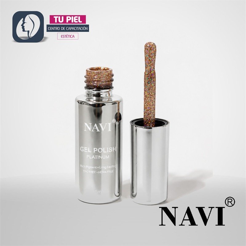 ESMALTE SEMI PERMANENTE | Navi Platinum 02 | 8 ml - Imagen 1