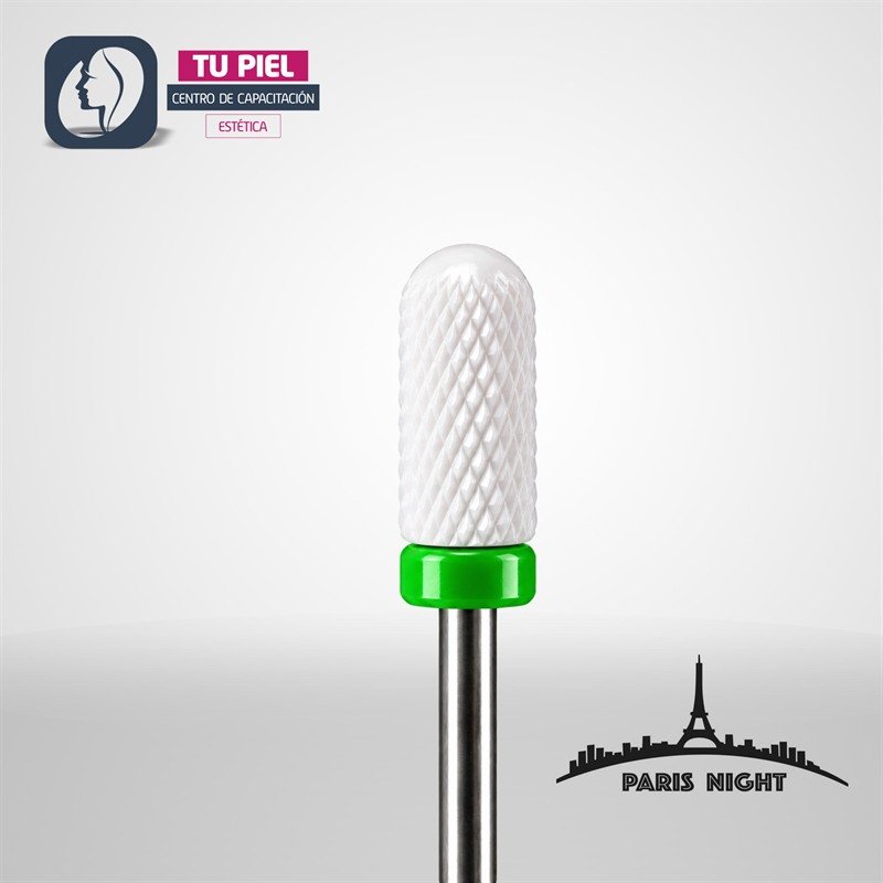FRESA CERÁMICA BARRIL | GRANO GRUESO (VERDE) | Paris Night