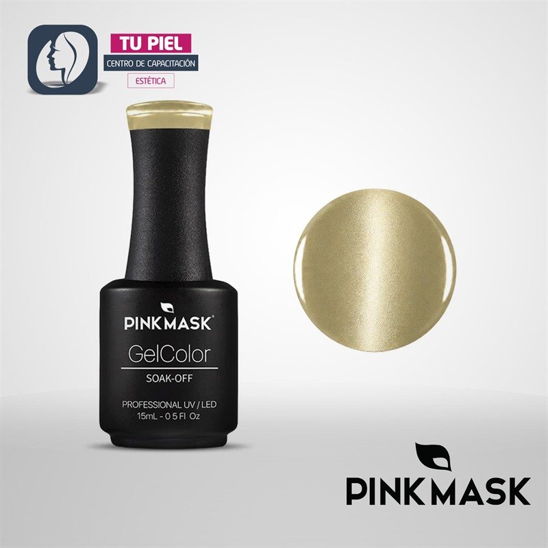 GEL COLOR | CHAMPAGNE PEARL COL. PASTEL CAT EYE | 15ML | COD646 - Imagen 1