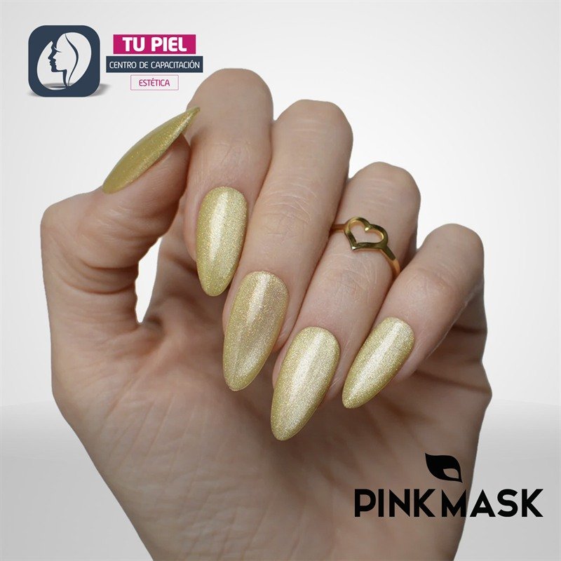 GEL COLOR | CHAMPAGNE PEARL COL. PASTEL CAT EYE | 15ML | COD646 - Imagen 3
