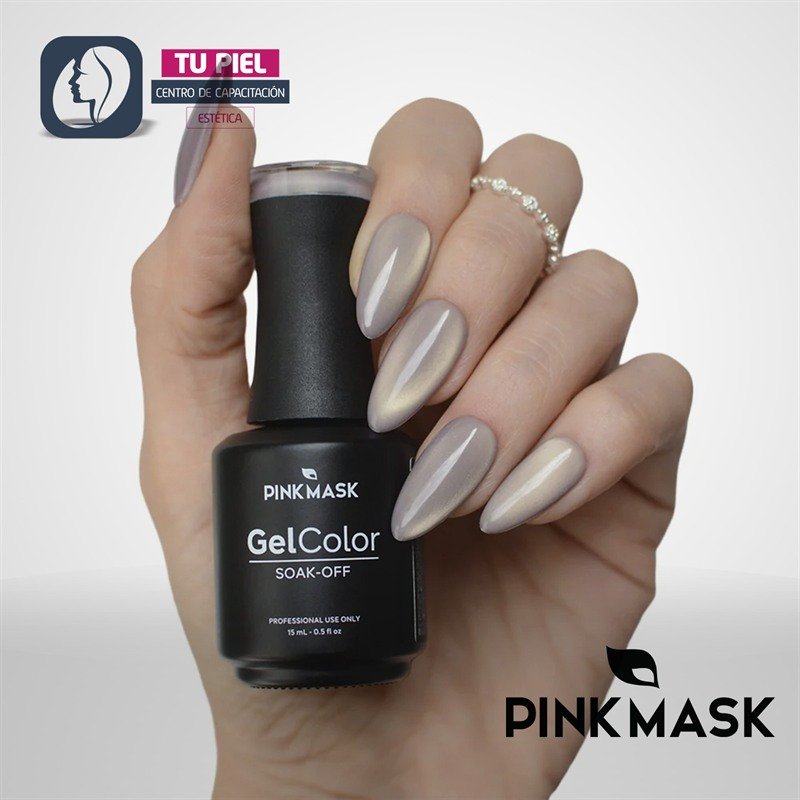 GEL COLOR | CRYSTAL MAUVE COL. CRYSTAL NUDE CAT EYE | 15ML | COD641 - Imagen 4