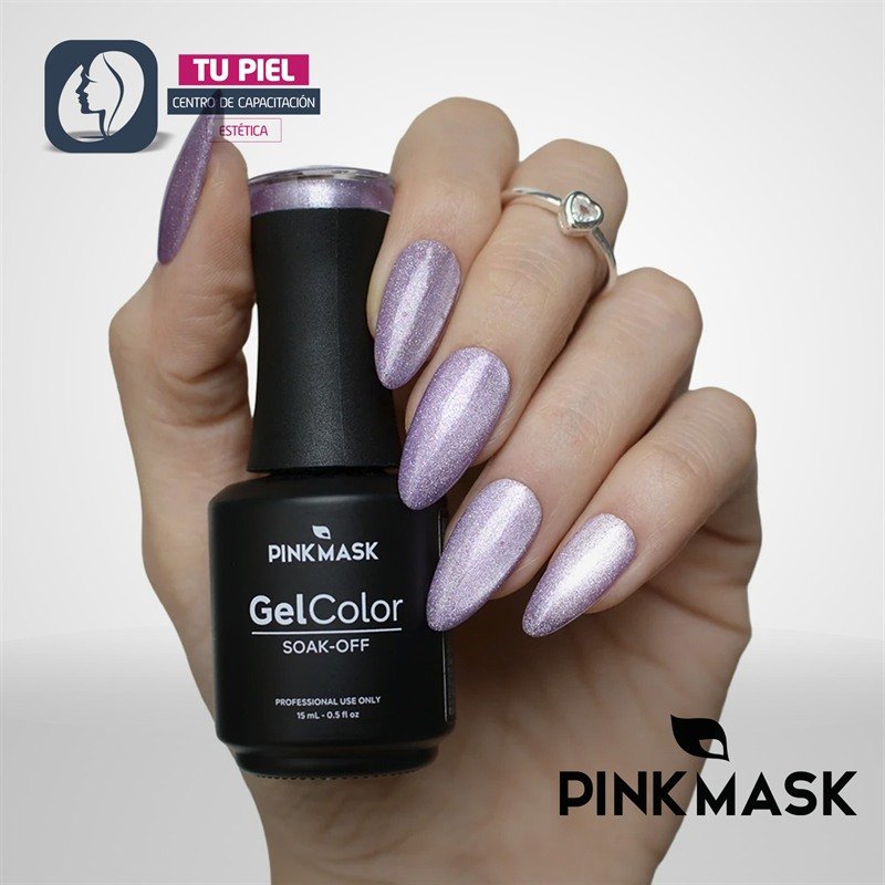 GEL COLOR | LAVENDER HALO COL. PASTEL CAT EYE | 15ML | COD648 - Imagen 4