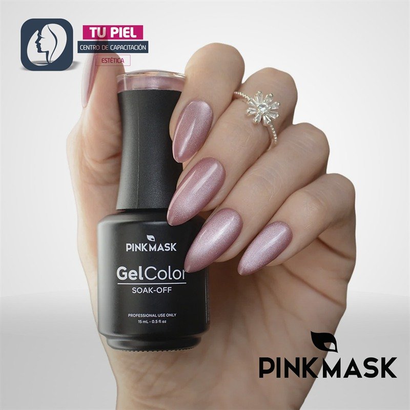 GEL COLOR | MISTY ROSE COL. CRYSTAL NUDE CAT EYE | 15ML | COD643 - Imagen 4