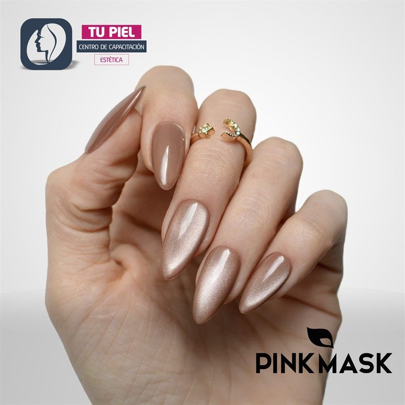 GEL COLOR | PEACH GLOW COL. CRYSTAL NUDE CAT EYE | 15ML | COD642 - Imagen 3