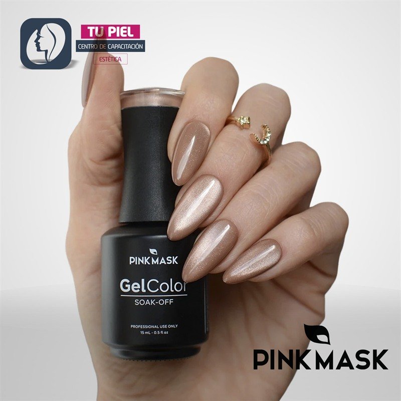 GEL COLOR | PEACH GLOW COL. CRYSTAL NUDE CAT EYE | 15ML | COD642 - Imagen 4