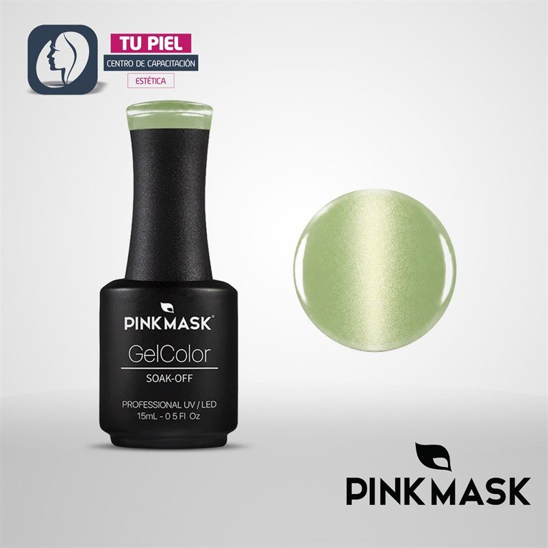 GEL COLOR | PISTACCHIO GLOW COL. PASTEL CAT EYE | 15ML | COD650 - Imagen 1