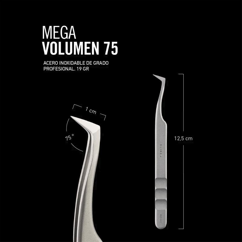 PINZA PARA EXTENSIONES DE PESTAÑAS MEGA VOLUMEN | 75 GRADOS - Imagen 2