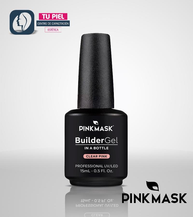 BUILDER GEL CLEAR PINK IN A BOTTLE