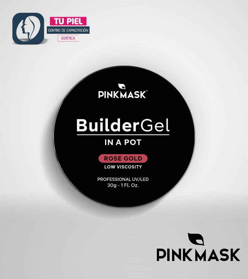 BUILDER GEL IN A POT ROSE GOLD COD507
