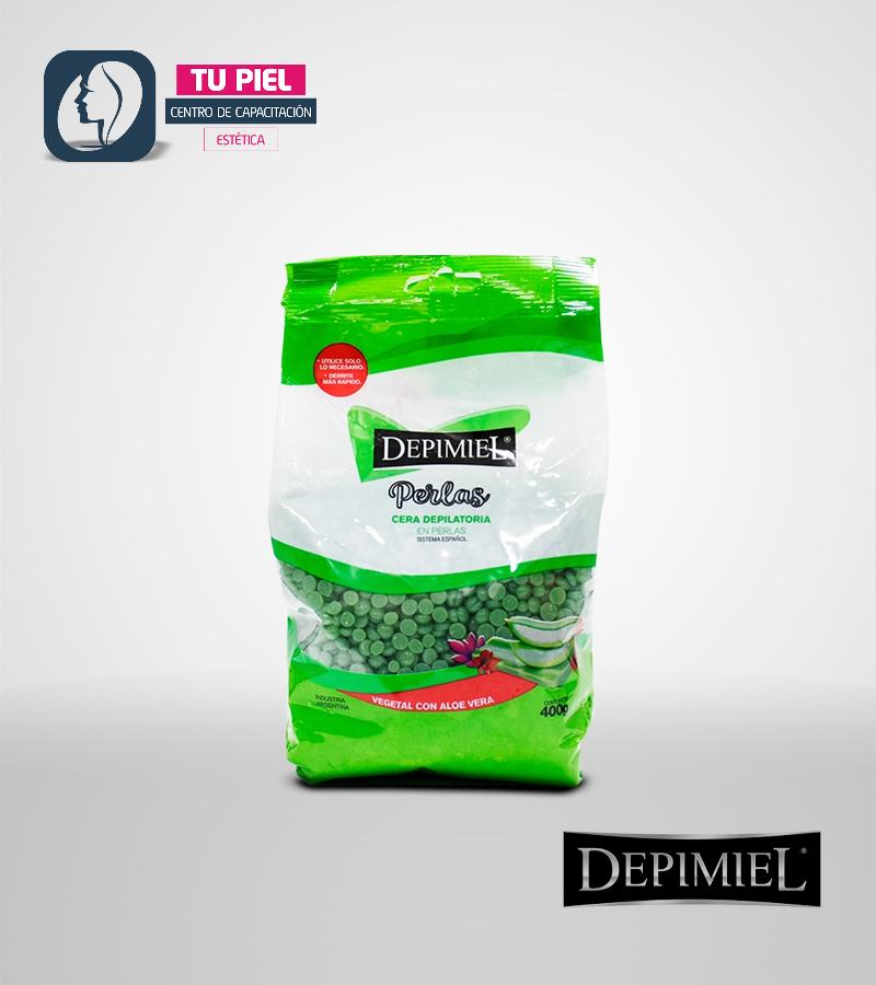 CERA DEPILATORIA EN PERLAS DEPIMIEL SISTEMA ESPAÑOL | VEGETAL 400g