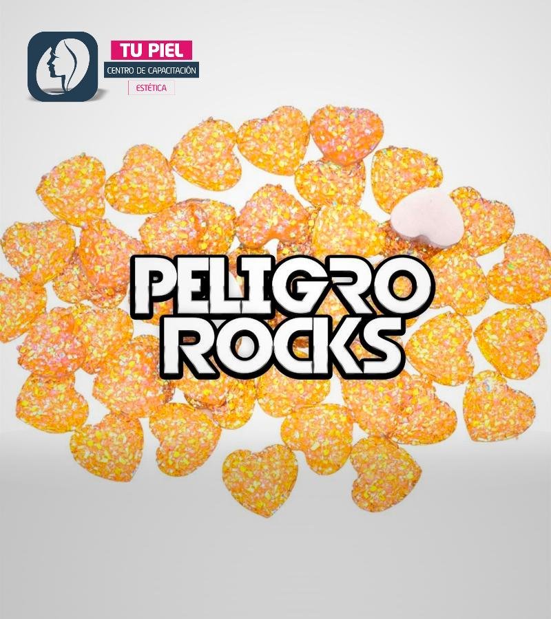 CORAZÓN GLITTER GOLD x unidad