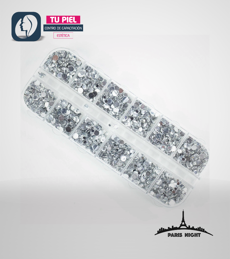 DIAMANTE x12 TAMAÑOS PLATEADO PN20069