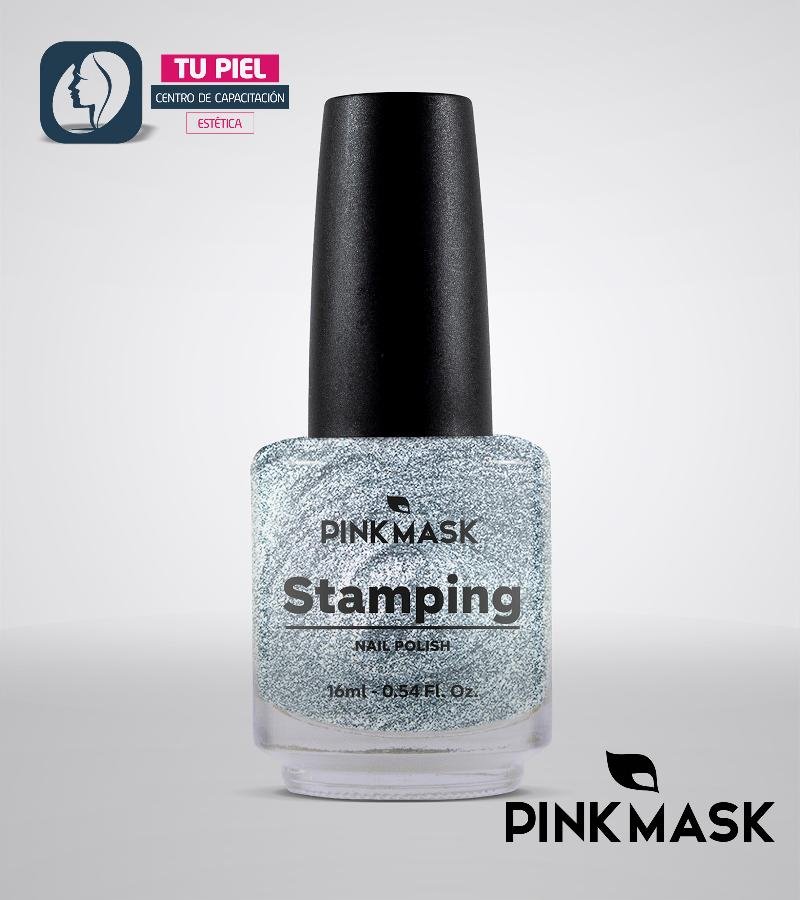 ESMALTE PARA STAMPING PLATEADO ESMSTA003