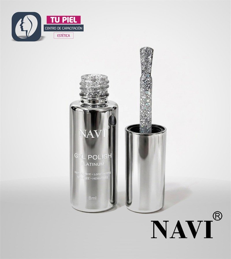 ESMALTE SEMI PERMANENTE | Navi Platinum 01 | 8 ml
