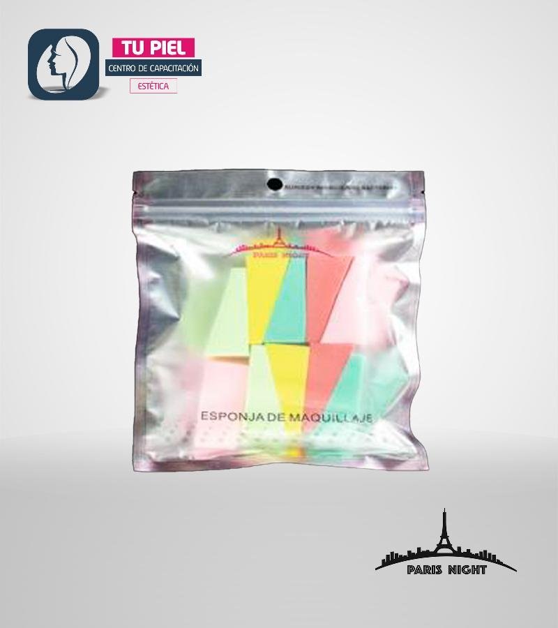 ESPONJA TRAPECIO 10 PIEZAS MAQUILLAJE 40064