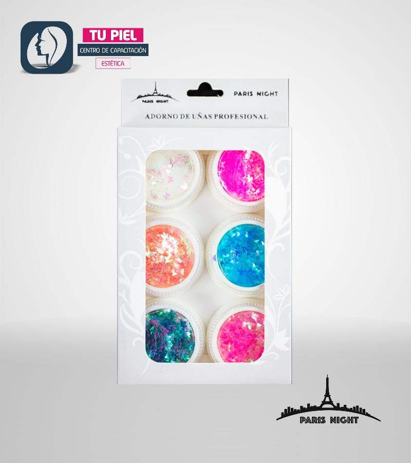 GLITTER TRASLUCIDO MARIPOSA x6u PN21031