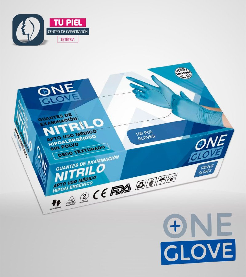 GUANTES TALLE S DE NITRILO AZUL