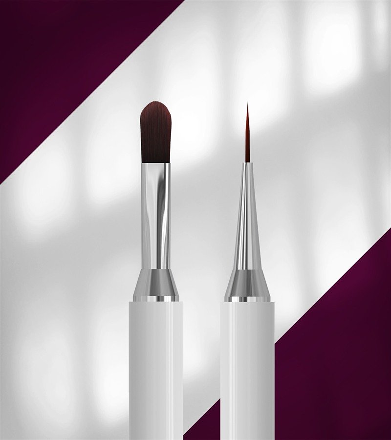 PINCEL DOBLE PUNTA EXCLUSIVE 06/11 | GEL 11MM + LINER 12MM | NBX0611