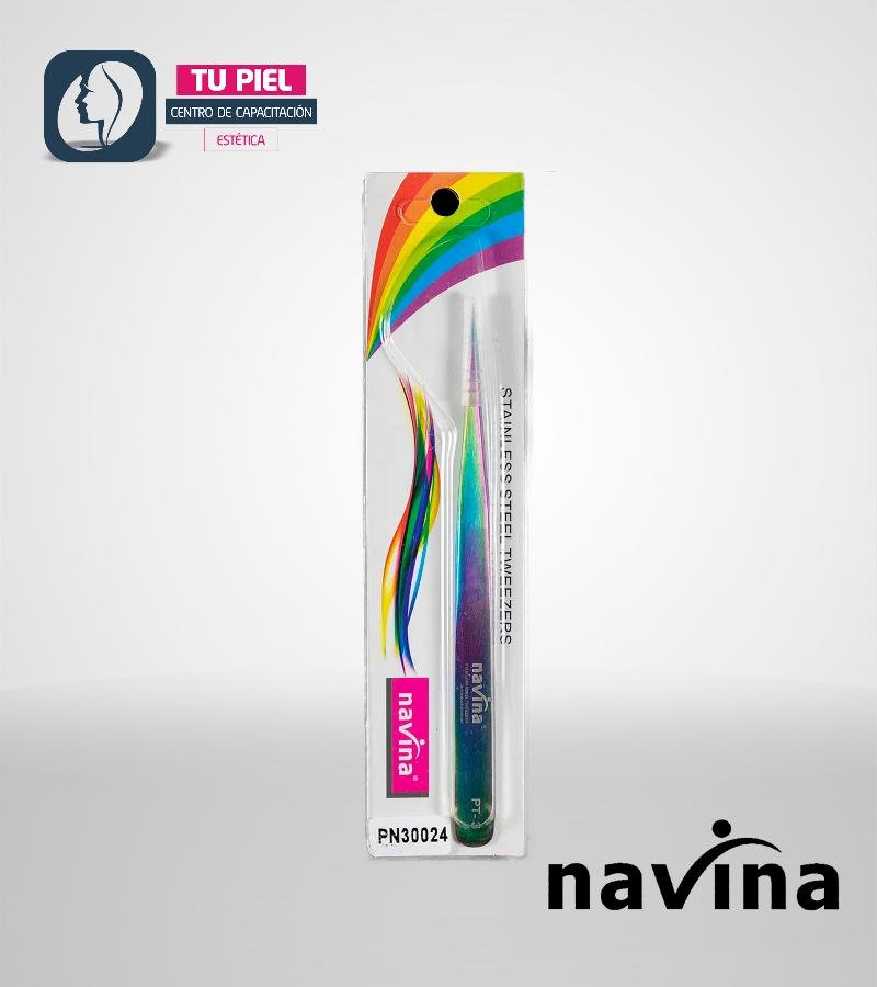 PINZA RECTA NAVINA PARA PESTAÑAS PN30025