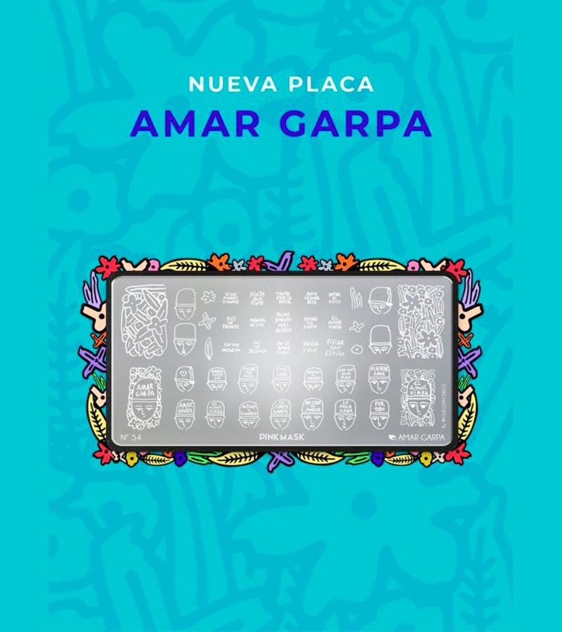 Placa de Stamping Amar Garpa by Guille Pachelo N54