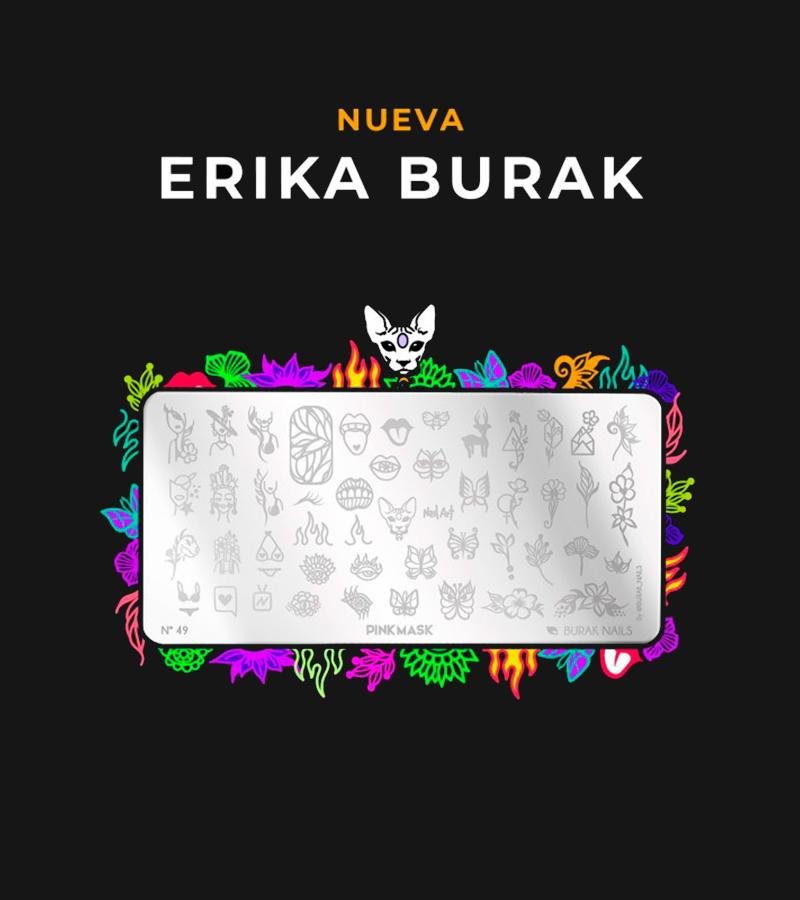 Placa de Stamping Burak Nails N49