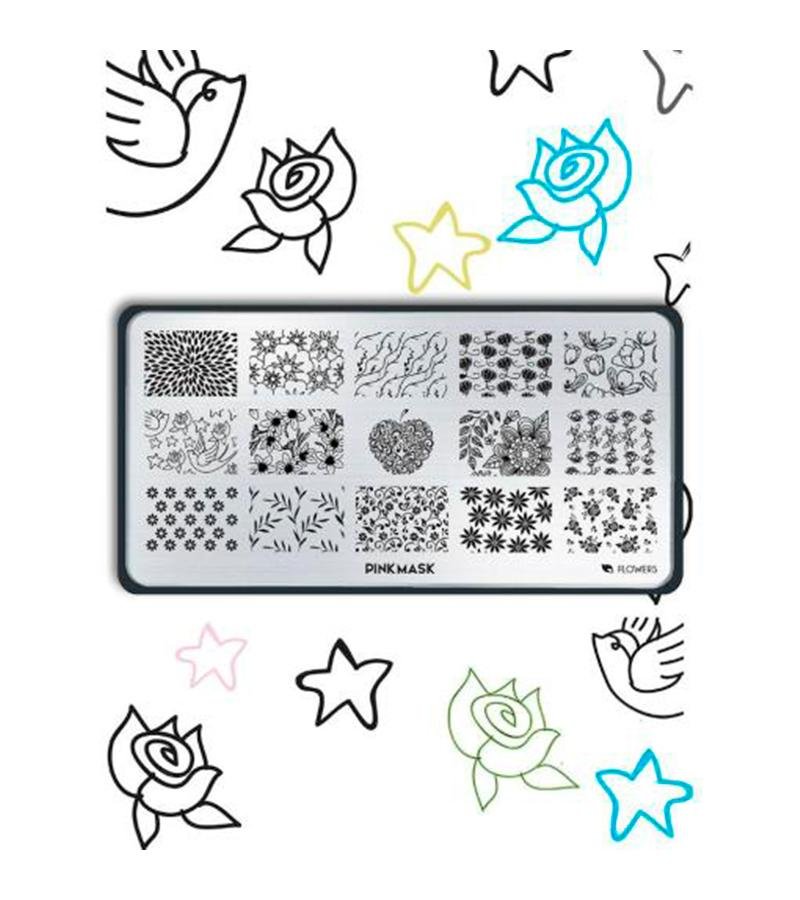 Placa de Stamping Flowers N2