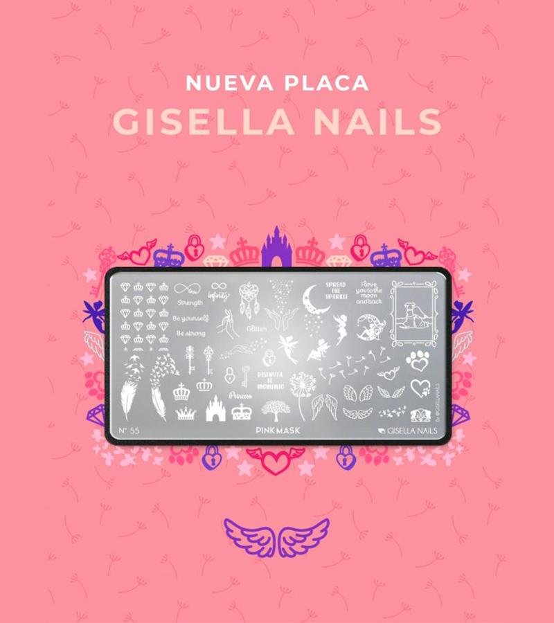 Placa de Stamping Gisella Nails N55