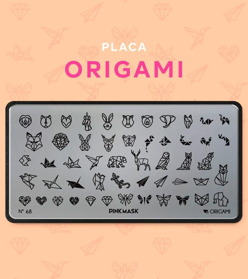 PLACA DE STAMPING ORIGAMI N68