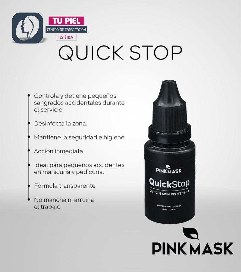 QUICK STOP | Pink Mask | Solución hemostática 15 ml