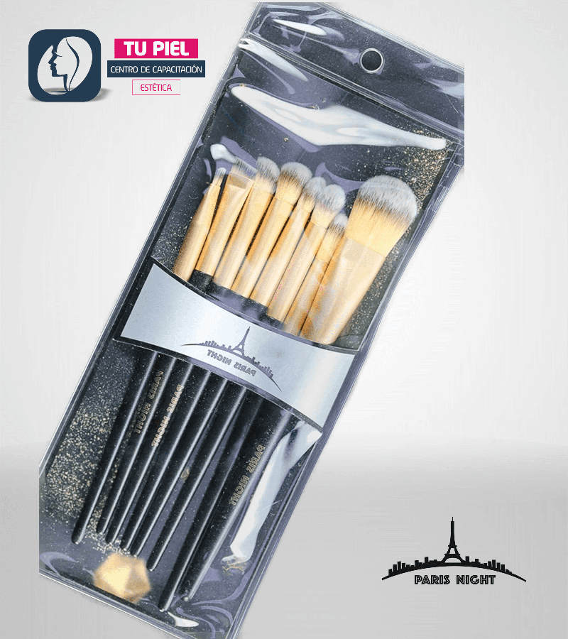 SET DE BROCHAS 8 PIEZAS BLANCO O NEGRO PN41202